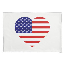 USA Heartflagge Kissenbezug