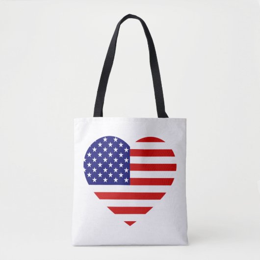 USA Heartflagge Tasche (Vorderseite)