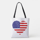 USA Heartflagge Tasche (Rückseite)