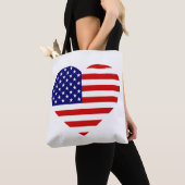 USA Heartflagge Tasche (Von Nahem)