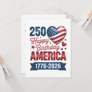 USA Hearts 1776 2026 4. Juli Einladung