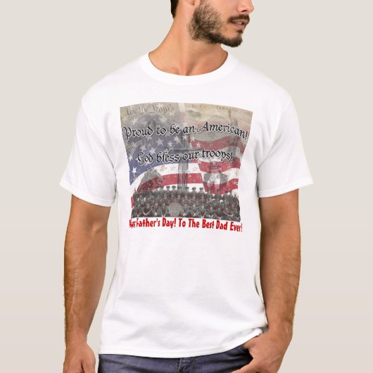 USA-Held-Gott segnen unsere Truppen mit dem Kreuz, T-Shirt (Vorderseite)
