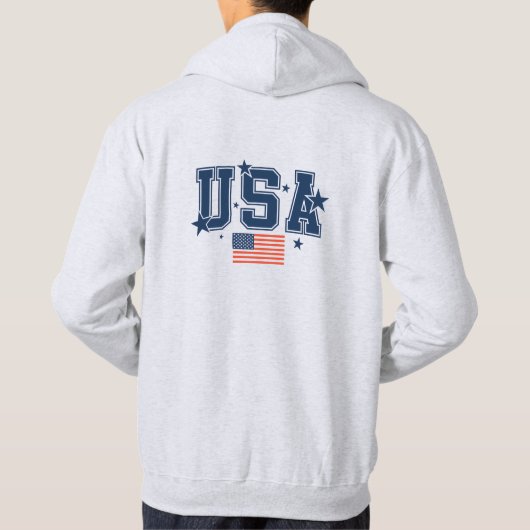 USA Herren Hoodie (Rückseite)