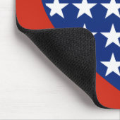 USA-Herz-Flagge Mousepad (Ecke)