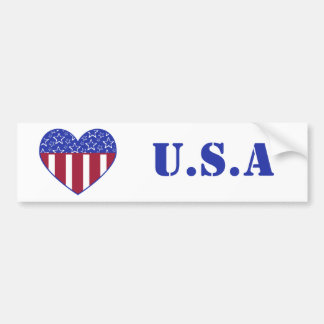 USA-Herz-Flaggen-Autoaufkleber Autoaufkleber