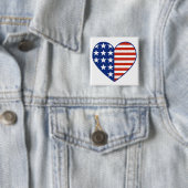USA-Herz-Flaggen-Knopf Button (Beispiel)