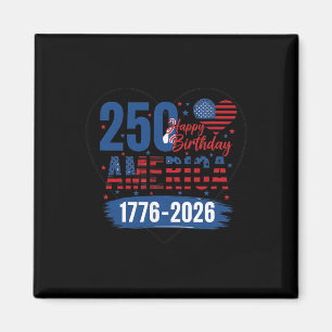 Usa Herzen 1776 2026 4. Juli 250. Geburtstag 250 J Magnet