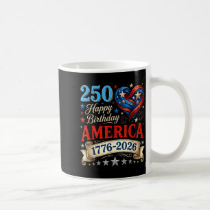 USA Herzen 1776 2026 4. Juli 250. Geburtstag USA Kaffeetasse