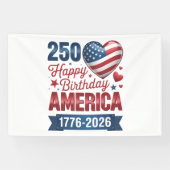 USA Herzen 1776 2026 4. Juli Banner (Horizontal)