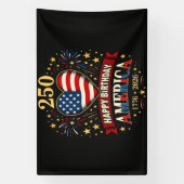USA-Herzen 1776 2026 4. Juli Banner (Vertikal)