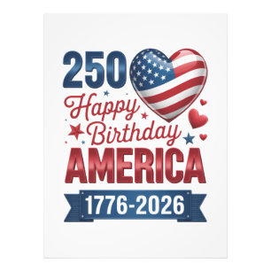 USA Herzen 1776 2026 4. Juli Fotodruck