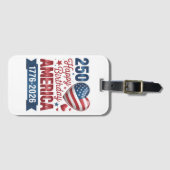USA Herzen 1776 2026 4. Juli Gepäckanhänger (Vorderseite (Horizontal))