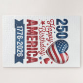 USA Herzen 1776 2026 4. Juli Puzzle (Horizontal)