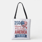 USA Herzen 1776 2026 4. Juli Tasche (Rückseite)
