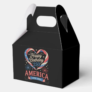 USA Herzen 1776 2026 Juli 250. Geburtstag USA Geschenkschachtel