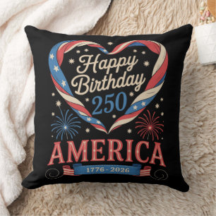 USA Herzen 1776 2026 Juli 250. Geburtstag USA Kissen