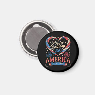 USA Herzen 1776 2026 Juli 250. Geburtstag USA Magnet