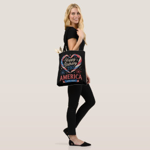 USA Herzen 1776 2026 Juli 250. Geburtstag USA Tasche
