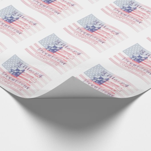 USA Hillary 4 President Geschenkpapier (Ecke)