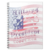 USA Hillary 4 President Notizblock (Vorderseite)