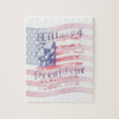 USA Hillary 4 President Puzzle (Vertikal)