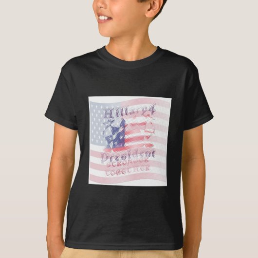 USA Hillary 4 President T-Shirt (Vorderseite)