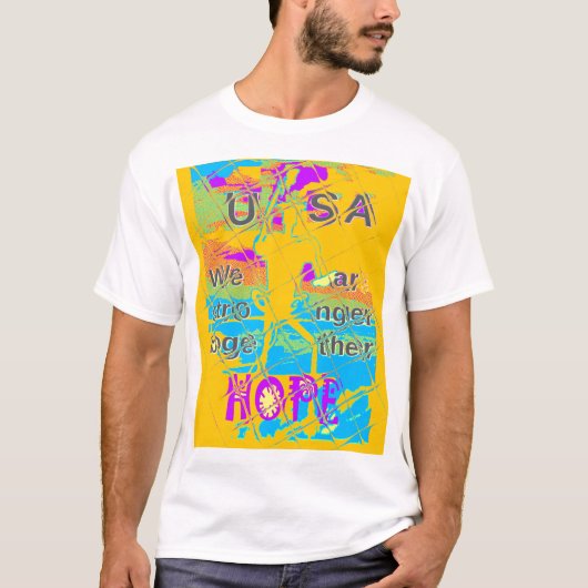 USA Hillary Hope Stronger Together T-Shirt (Vorderseite)