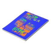 USA Hillary Hope We more Notizblock (Rotiert)