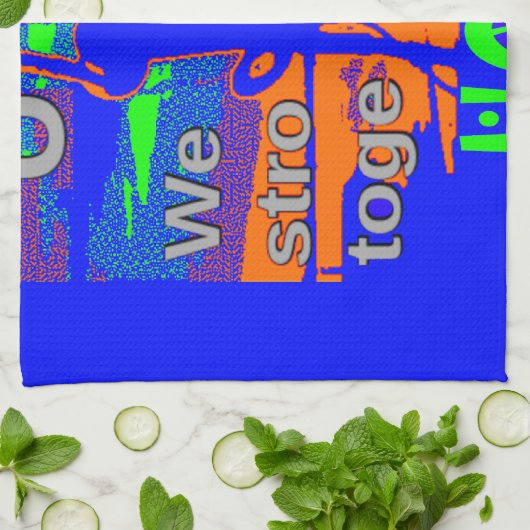 USA Hillary Hope Wir sind gemeinsam stärker Küchentuch (Gefaltet)