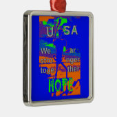 USA Hillary Hope Wir sind gemeinsam stärker Ornament Aus Metall (Rechts)