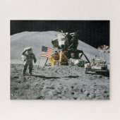 USA Historic Apollo Moon Landing Puzzle (Horizontal)