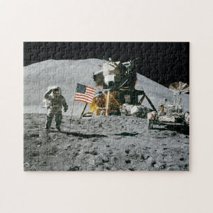 USA Historic Apollo Moon Landing Puzzle