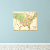 USA History Map Leinwanddruck (Insitu (Holzboden))
