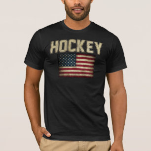 USA-Hockey-Flaggen-T - Shirt