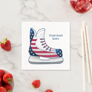 USA-Hockey-Schlittschuhe Serviette