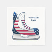 USA-Hockey-Schlittschuhe Serviette (Vorderseite)