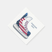 USA-Hockey-Schlittschuhe Serviette (Ecke)