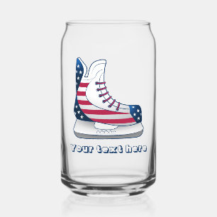 USA Hockey Skate Unabhängigkeitstag Dosenglas