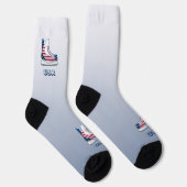 USA-Hockeyschlittschuhe Socken (Rechts)
