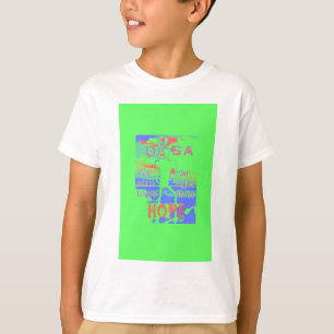 USA Hoffnung: Neon Lemon & Orange Art T-Shirt