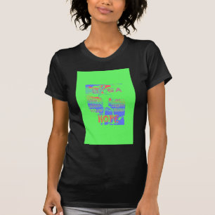 USA Hoffnung: Neon Lemon & Orange Art T-Shirt