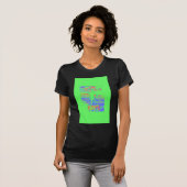 USA Hoffnung: Neon Lemon & Orange Art T-Shirt (Vorne ganz)