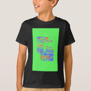 USA Hoffnung: Neon Lemon & Orange Art T-Shirt