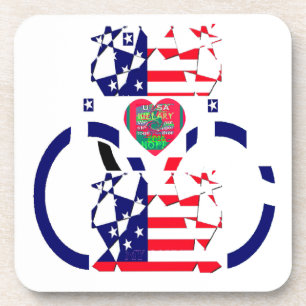 USA Hoffnung Schön Erstaunlich Nationalflagge Desi Getränkeuntersetzer