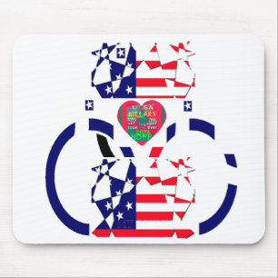 USA Hoffnung Schön Erstaunlich Nationalflagge Desi Mousepad