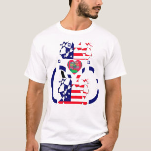 USA Hoffnung Schön Erstaunlich Nationalflagge Desi T-Shirt