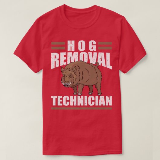 USA Hog Removal Technician Pig Slayer Premium T-Shirt (Design vorne)