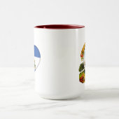USA Honduras Herz Flaggen Hispanic Heritage Tasse (Zentrum)