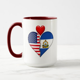 USA Honduras Herz Flaggen Hispanic Heritage Tasse