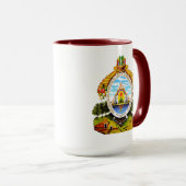 USA Honduras Herz Flaggen Hispanic Heritage Tasse (VorderseiteRechts)